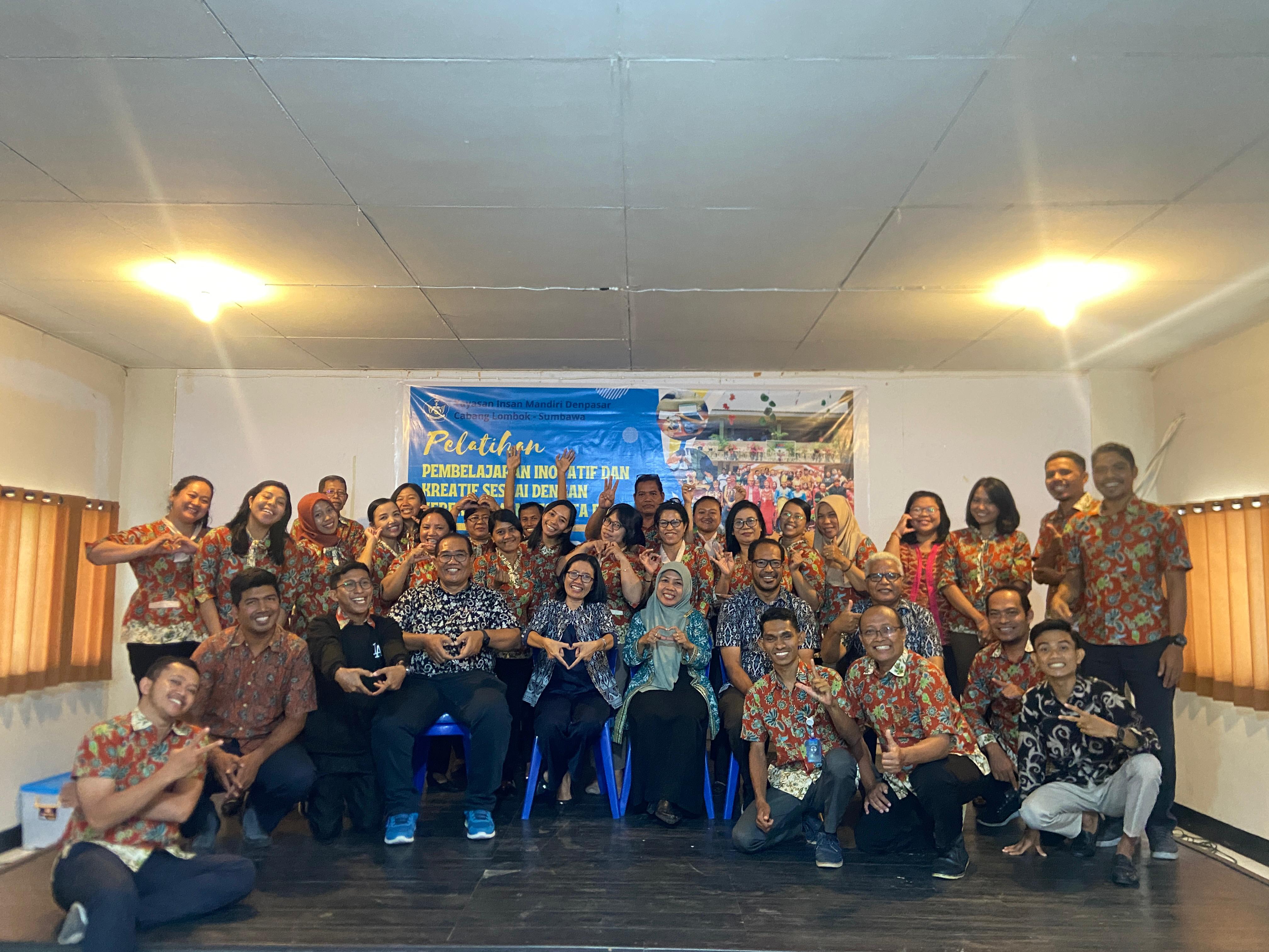 Pelatihan Inovatif dan Kreatif: Yayasan Insan Mandiri Denpasar Cabang Lombok Sumbawa Mendukung Pembelajaran Beragam
