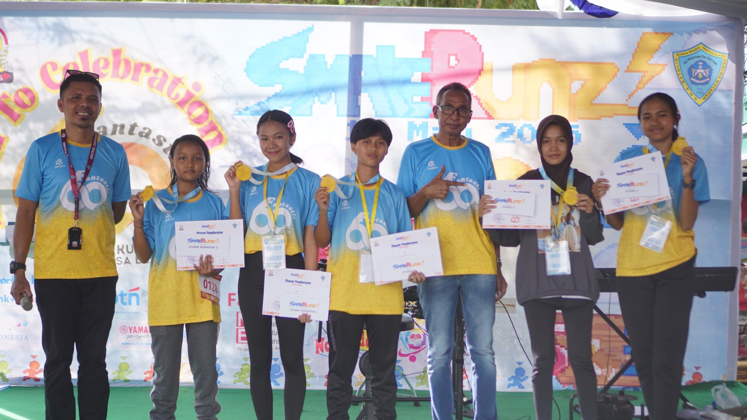 SMAK Kesuma Mataram Gelar Fun Run dalam Rangka HUT 60, 455 Lebih Peserta Turut Serta