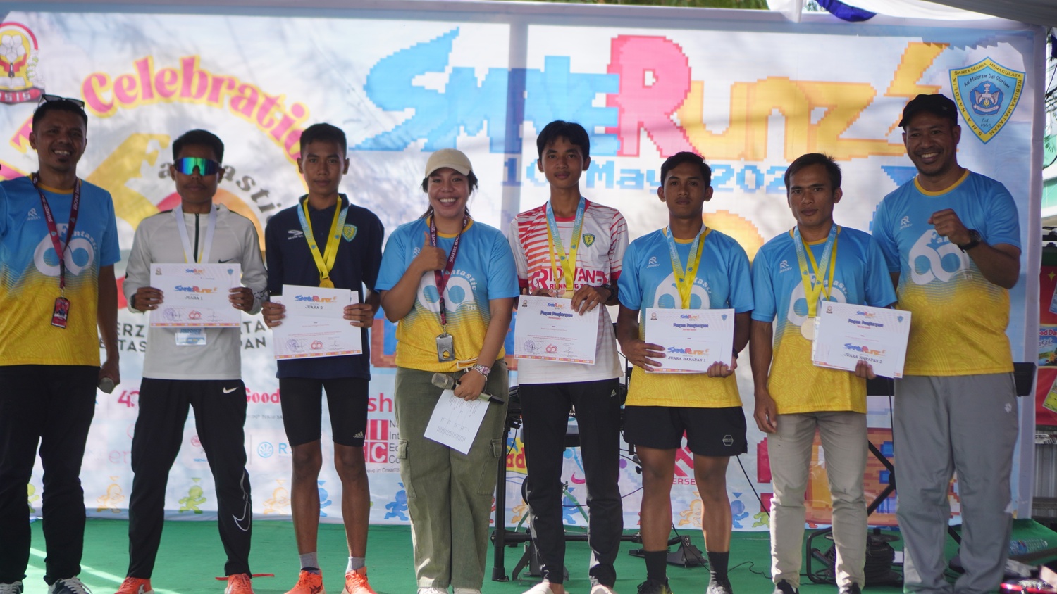SMAK Kesuma Mataram Gelar Fun Run dalam Rangka HUT 60, 455 Lebih Peserta Turut Serta